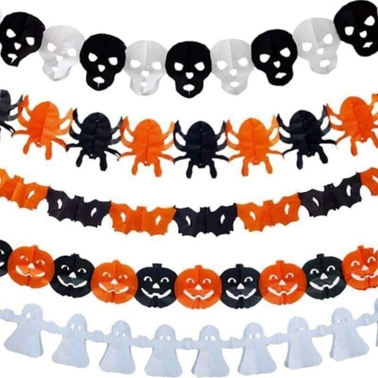 Halloween Girlander med Gresskar og Spøkelser 3 m