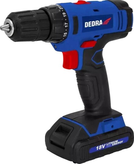Dedra Skrumaskin Sas+All DED7880 Batteridrevet /Boremaskin 18 v Med Batteri