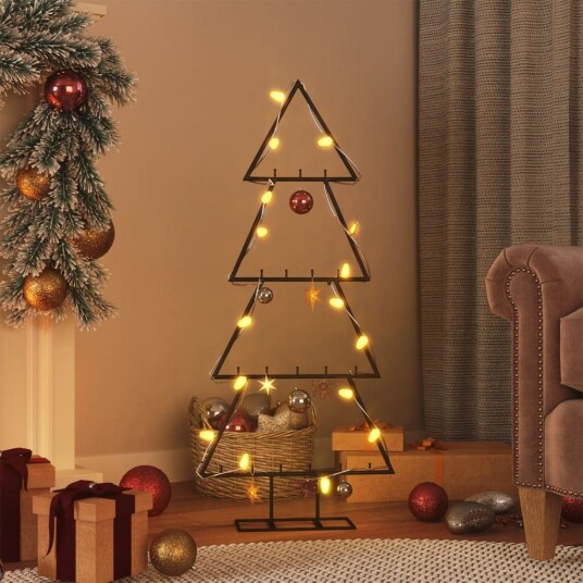 vidaXL Juletre til dekorasjon metall svart 125 cm vidaXL Juletre til dekorasjon metall svart 125 cm
