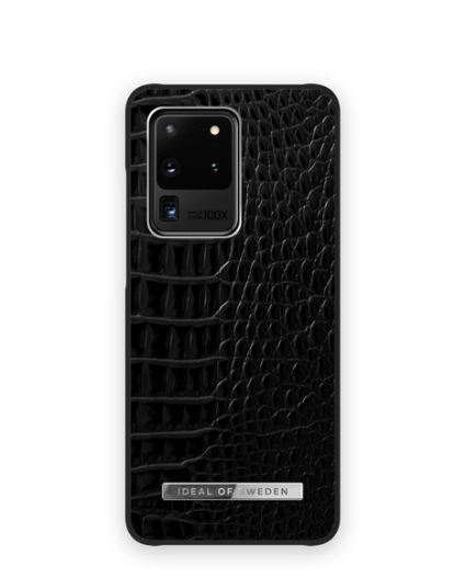 iDeal of Sweden Atelier Case Galaxy S20 Ultra Neo Noir Croco Silvr