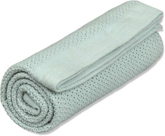 Vinter & Bloom Soft Grid Blanket Eco Sage Green Vinter & Bloom Soft Grid Blanket Eco Sage Green