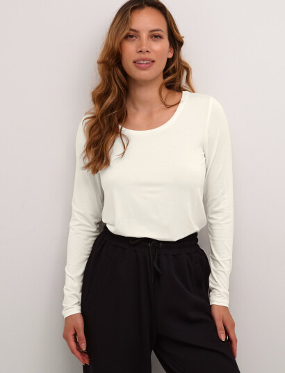 Culture Cupoppy T-Shirt Ls - Cream - XS