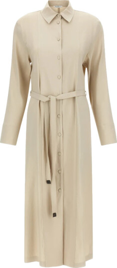 Max Mara Dame Kjoler Beige XS, Max Mara Dame Kjoler Beige XS,