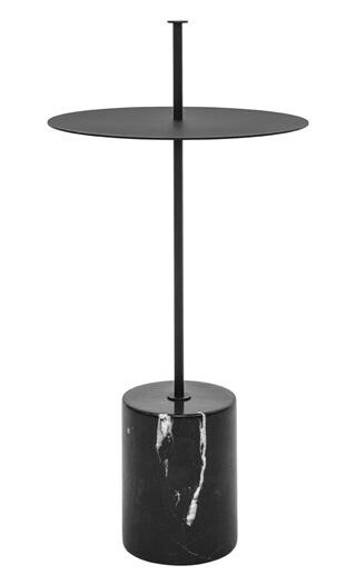 Wendelbo Calibre Sidebord Høyt med Håndtak Sort/ Sort Marmor Wendelbo Calibre Sidebord Høyt med Håndtak Sort/ Sort Marmor
