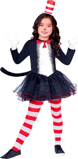 Riethmüller The Cat in the Hat Kjole Barn Kostyme Small 9904198