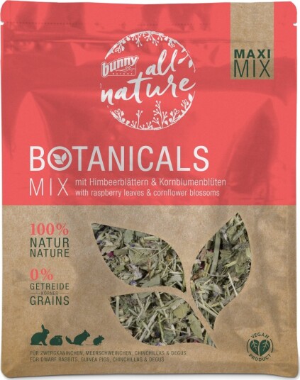 Bunny Nature All Nature Botanicals Maxi Mix Bringebærblader & Kornblomstblomster 3x400g