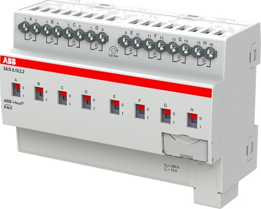ABB 2CDG110259R0011 Bryteraktuator KNX 230V 10 A Maks. antall omkoblingskontakter: 8 Elfordeling & strømforsyning