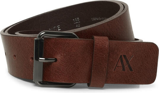 Armani Exchange Tongue Belt - Brown - 80