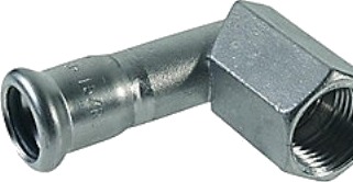 Vsh Bøjning 90° Muffe/Muffe 28 X 1/2" Syrefast