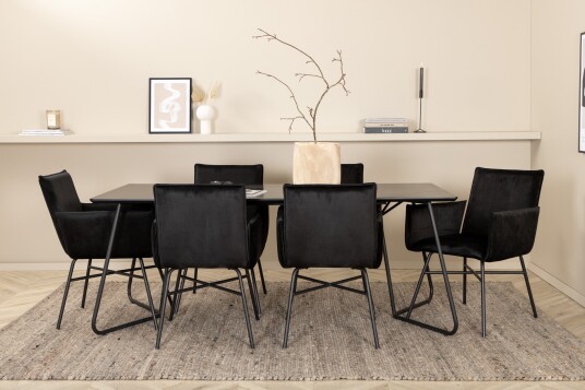 Venture Home Spisebord Pippi Med 4 stk Spisestol