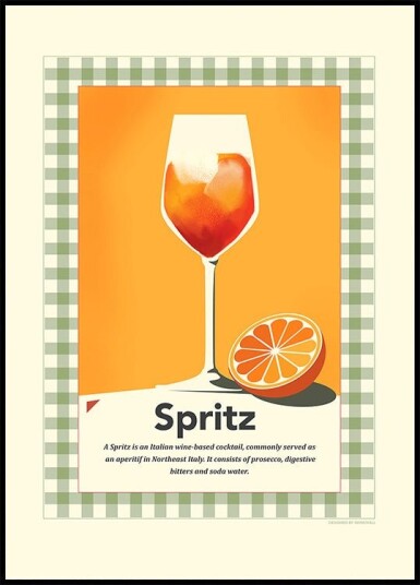 Spritz retro print Poster Plakat / 50x70cm