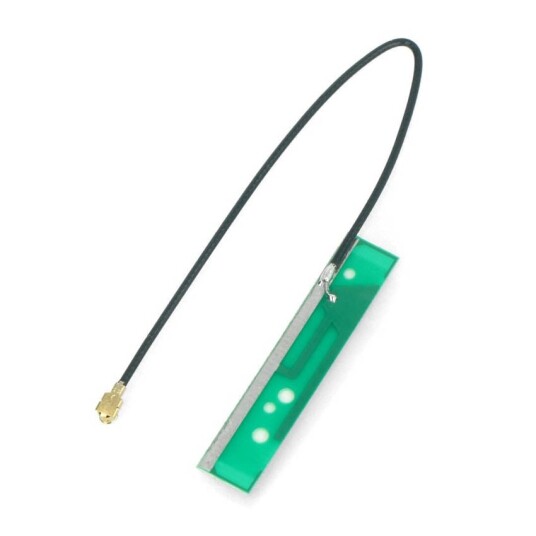 Fleksibel mini WiFi-antenne 2,4 GHz med uFL-kontakt 100 mm