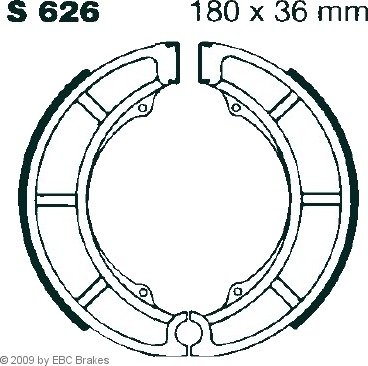 Bremsesko sett EBC Brakes S626