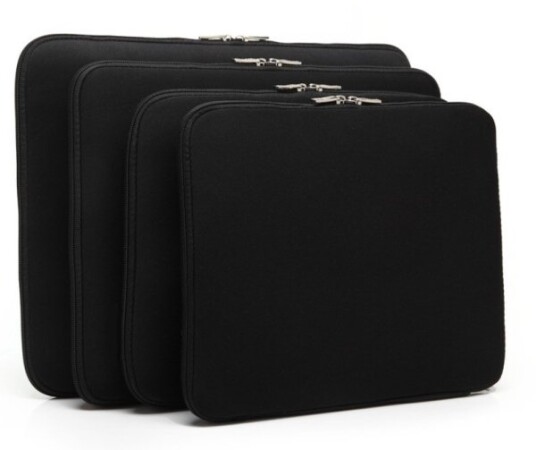 Neopren Sleeve Med Lynlås - Sort - 16" - 380 X 280 Mm Neopren Sleeve Med Lynlås - Sort - 16" - 380 X 280 Mm