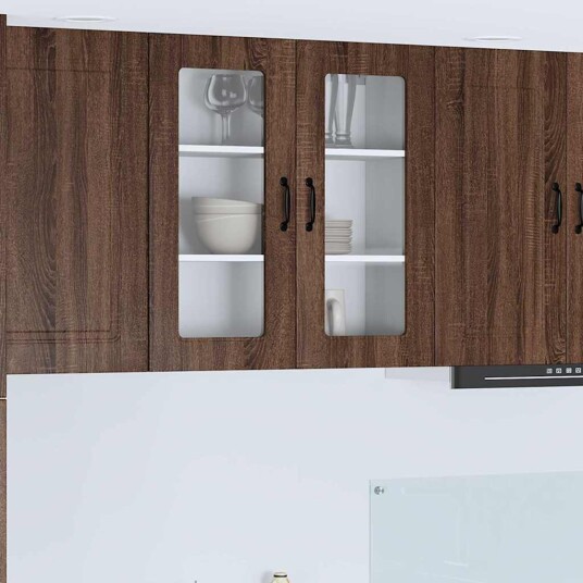  Kjøkkenskap med hylle Brun Eik 80 x 31 x 80 cm Konstruert tre