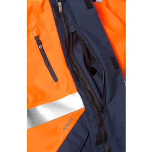 Fristads GORE-TEX Skaljakke Varselgul/marineblå L EN ISO 20471 Klasse 3