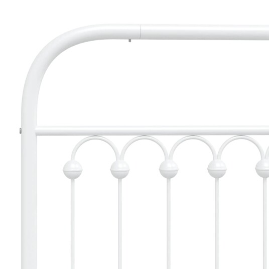  Sengegavl i metall hvit 75 cm 8721102645648