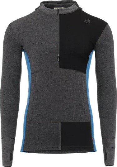 Aclima WarmWool Hoodsweater w/zip (M) herre - Str. 2XL