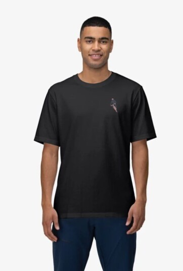 Norrøna /29 Cotton Activity Embroidery T-Shirt Caviar L