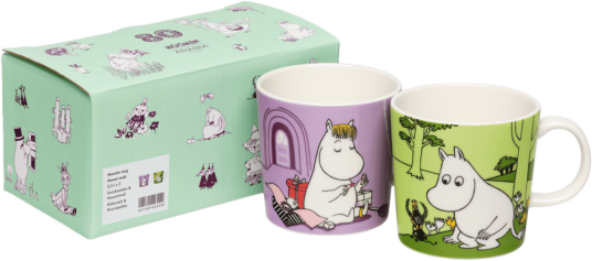 Moomin Arabia Snorkfrøken & Mummitrollet mummikopp 2 deler 30 cl