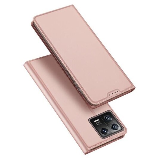 Dux Ducis Skin Pro Veske Xiaomi 13 Deksel Med Klaff Kort Lommebok Stativ Rosa