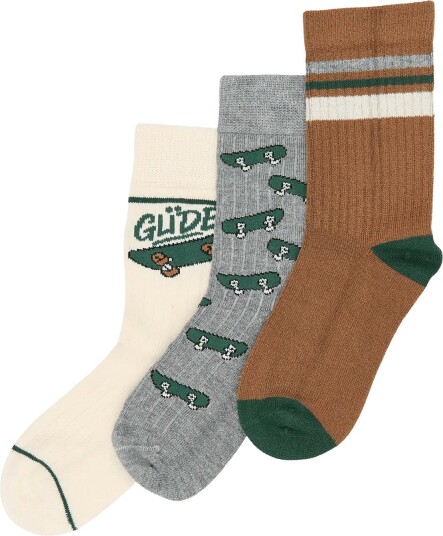 minipop Mpopmaik Bamboo Socks 3 Pack TREKKING GREEN 23/26