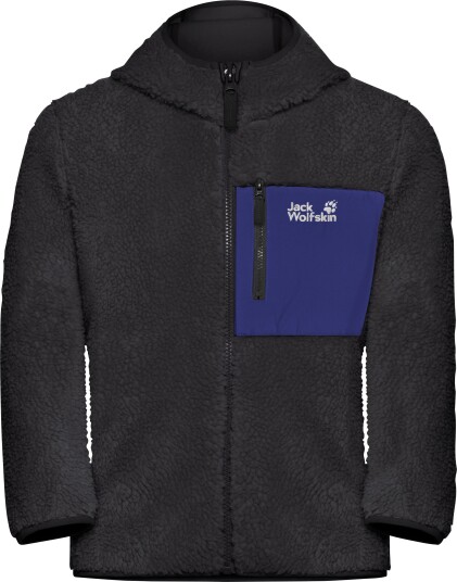 Jack Wolfskin Kids" Ice Curl Hood Jacket Phantom / Glow Ink, 116