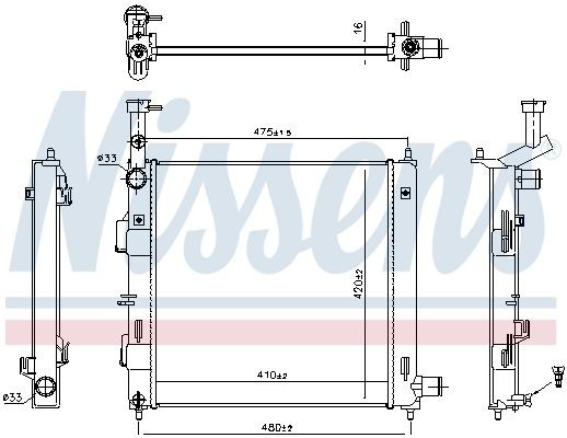 Radiator NISSENS 606865