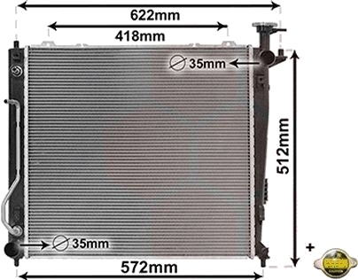 VAN WEZEL 83012703 Radiator motorkjøling