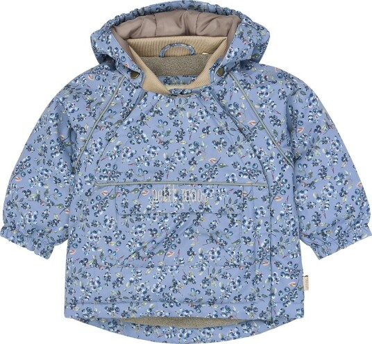 Petit Piao Vinterjakke PPDard Stonewash Blueberry AOP Petit Piao 1½ år (86) Vinterjakke Beige Blå Lyseblå