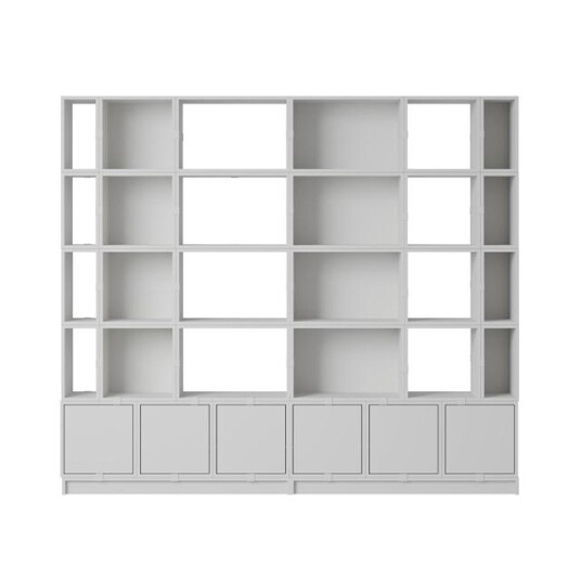 Muuto Stablet Kontorhyllekonfigurasjon 1 Grå
