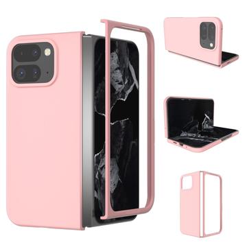 Google Pixel 9 Pro Fold Gummiert Plastdeksel Rosa