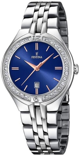 Festina Dameklokke F16867 5 Mademoiselle Blå/Stål Ø32.5 mm Festina Dameklokke F16867 5 Mademoiselle Blå/Stål Ø32.5 mm