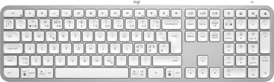 Logitech MX Keys S Trådløst Tastatur Nordisk Blekgrå Bakbelyst