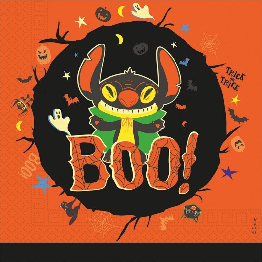 Decorata Party Servietter 20-pakning 33x33 cm Stitch Hallo Decorata Party OneSize Tilbehør Oransje 97828-Stitch Halloween