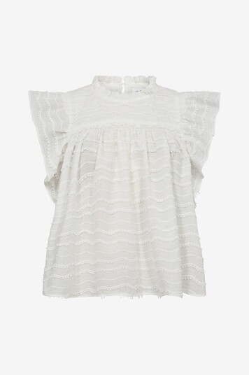 co’couture - Bluse WavedingCC Top - Hvit