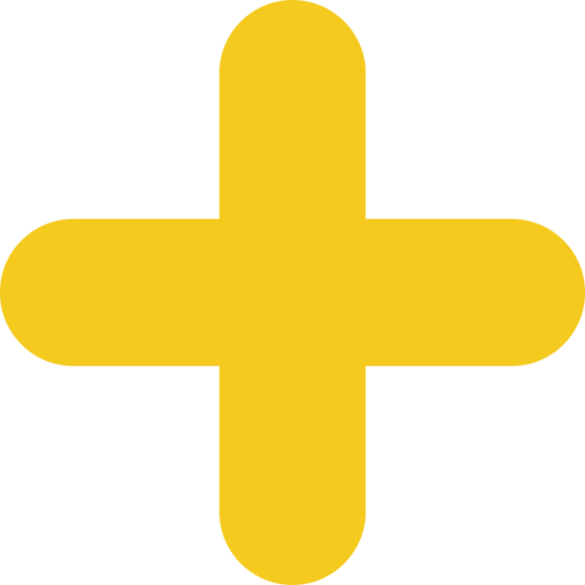 Gulvtape - Pallemarkering/ kryss - Gul - 300 x 300 mm