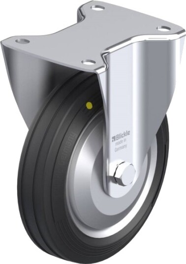 Blickle 749121 B-Ve 180R-El-Fa Fast Hjul – Hjuldiameter 180 Mm, Bæreevne Maks. 170 Kg (1 Stk)