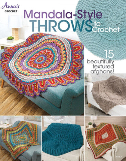 MandalaStyle Throws to Crochet  15 Beautifully Textured Afghans!