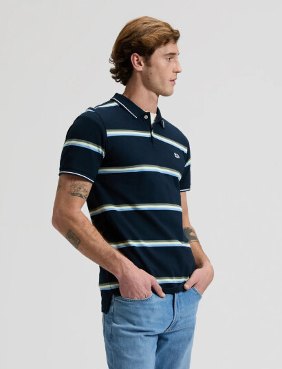 Lee Jeans Pique Polo Navy S x 00