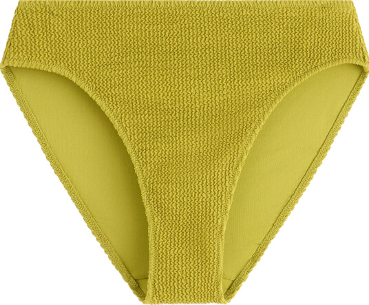 Lindex Brief Bikini High Hanna Crepe - Green - M