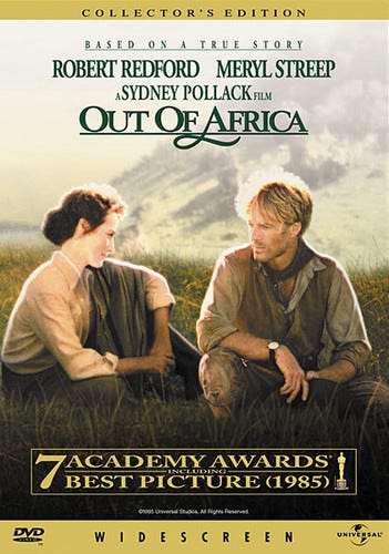 Out Of Africa DVD Out Of Africa DVD