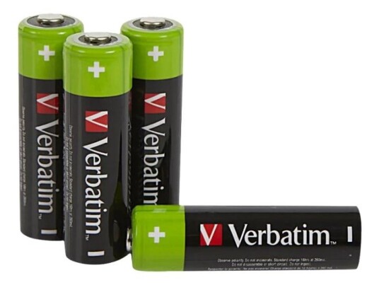 Verbatim 4-pack AA Ladbare Batterier 2500 mAh NiMH
