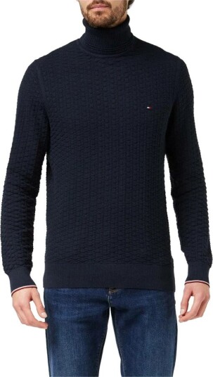 Tommy Hilfiger Herre Strikkevarer Blå L,