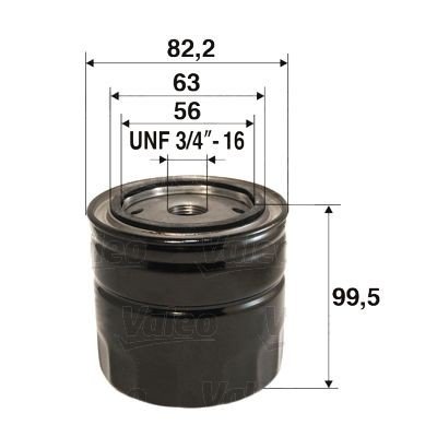 Oljefilter VALEO 586082 Oljefilter VALEO 586082