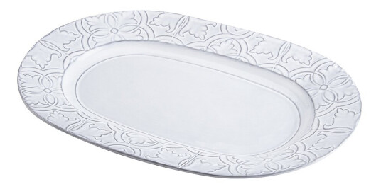 Bordallo Pinheiro Rua Nova fat 38 cm antikkhvit