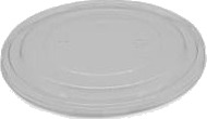 Plastlåg Klar Pet Ø 185 Mm Til Salatskål 900+1300 Ml Brun,6 Ps X 50 Stk/Krt