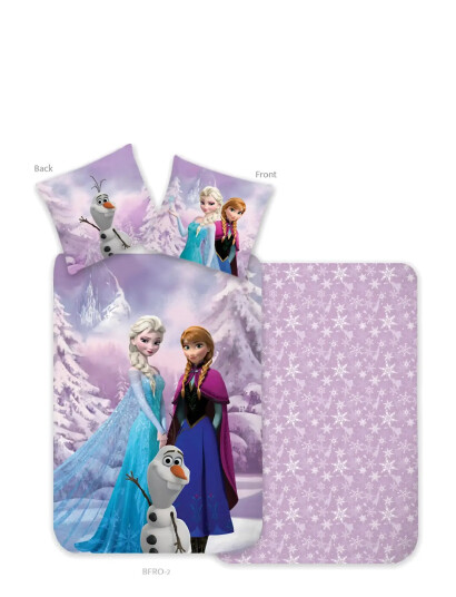 BrandMac Bed Linen Junior Frozen 42   100X140X45 Cm   Blue   100X140.40X45CM