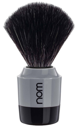 nom MARTEN shaving brush Black Fibre Grey
