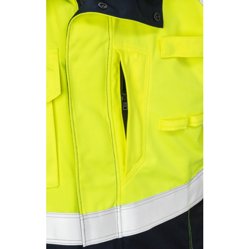 Fristads Vinterjacka Flamestat 4185 Aths, Klass 3 Varsel Gul/marinblå M